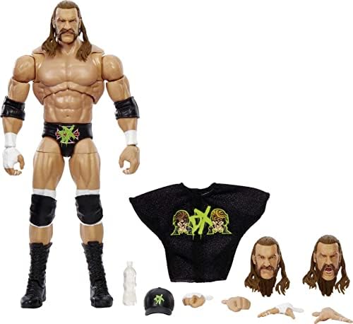 Mattel WWE Ultimate Edition Action Figure & Accessories, 6-inch Goldberg Collectible Set, Swappable Heads & Hands, Entrance Gear & 30 Articulation Points Mattel