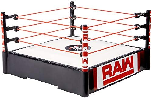 Mattel WWE Superstar 14-inch Ring with Authentic Logo, Flexible Ropes & Spring-loaded Mat for Bouncing Action [Amazon Exclusive] WWE