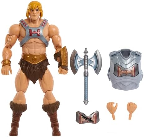 Masters of the Universe: Revolution Masterverse He-Man Action Figure with Removable Battle Armor, Deluxe Collectible with 30 Articulations, MOTU Toy Masters Of the Universe