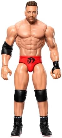 Коллекционная фигурка WWE, серия #141 LA Knight, 15 см, 10 точек артикуляции, реалистичный облик Mattel