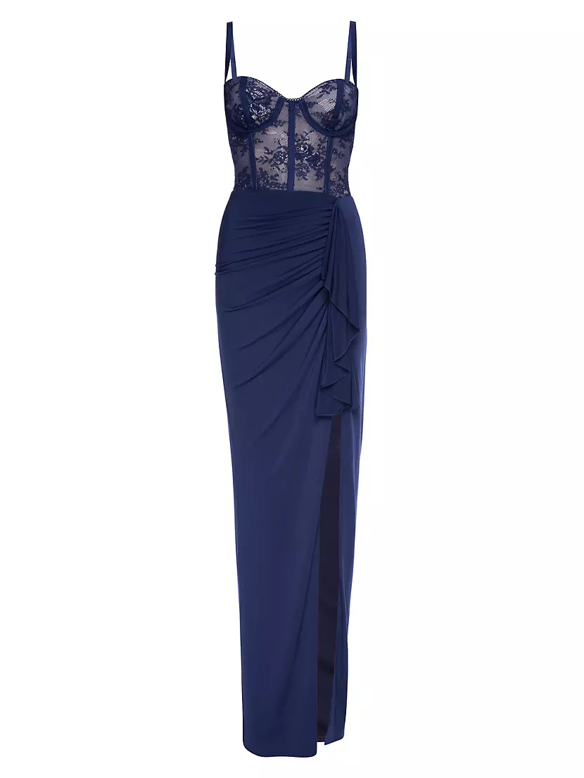 Женское Вечернее платье KATIE MAY Willow Bustier Draped Gown KATIE MAY