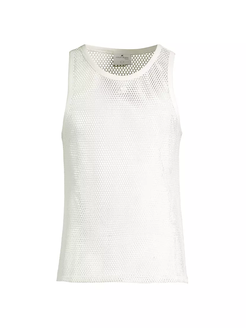 Мужская Майка Courreges Cotton Fishnet Courreges