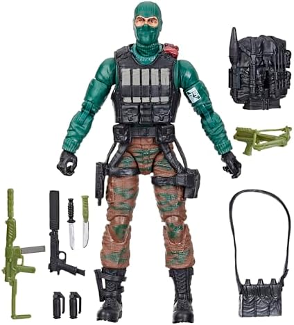 G.I. Joe Classified Series Retro Cardback Beach Head, Collectible 6-Inch Action Figure with 10 Accessories G.I. Joe