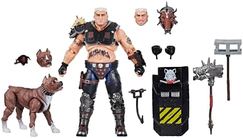 G.I. Joe Classified Series #135, Dreadnok Road Pig & Rawkus, Collectible 6 Inch Action Figure with Pet Dog Pit Bull Figure and 10 Accessories G.I. Joe