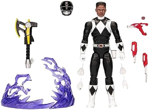 Power Rangers Lightning Collection Remastered Mighty Morphin Black Ranger 6-Inch Action Figure, Toys for Boys and Girls Ages 4 and Up Power Rangers