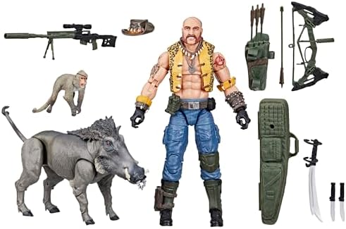 G.I. Joe Classified Series #125, Dreadnok Gnawgahyde and Pets Porkbelly & Yobbo, Collectible 6-Inch Action Figure with 16 Accessories G.I. Joe