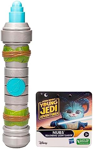 Star Wars: Young Jedi Adventures, Nubs Blue Extendable Lightsaber, Preschool Toys for 3 Year Old Boys & Girls Star Wars