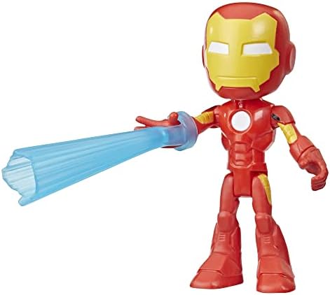 Marvel Spidey and His Amazing Friends Iron Man Action Figure Toy, Preschool Super Hero 4-Inch Scale Figure with Accessory, Kids Ages 3 and Up Spidey and His Amazing Friends