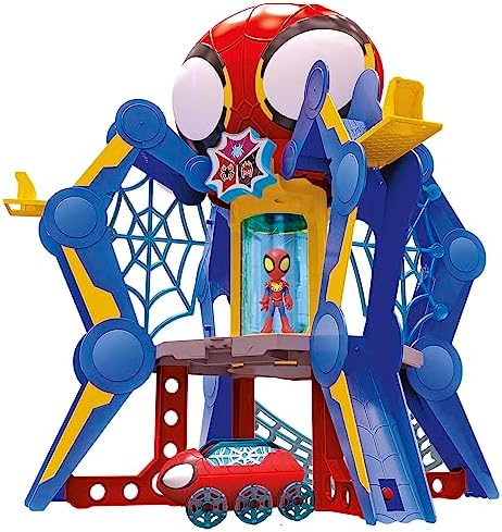 Spidey and His Amazing Friends Web-Spinners Web-Quarters, Kids Playset with Action Figure, Vehicle, and Accessories, Marvel Super Hero Toys, Ages 3 and Up, Large Spidey and His Amazing Friends