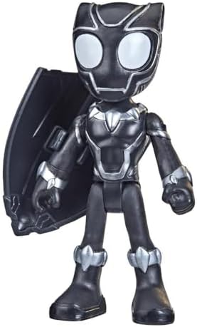 Marvel Spidey and His Amazing Friends Black Panther Hero Figure Toy, 4-Inch Super Hero Action Figure with 1 Accessory for Kids Ages 3 and Up Spidey and His Amazing Friends