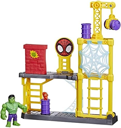 Spidey and His Amazing Friends Hulk’s Smash Yard Preschool Toy, Hulk Playset with Toppling Tower and Smash Wall, Kids Ages 3 and Up (Amazon Exclusive) Spidey and His Amazing Friends