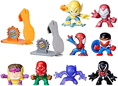 Marvel Stunt Squad Collection Pack, Action Figure Set, Super Hero Toys, Action Figures, Mini Action Figures, Playset, Toys for Kids Ages 4 and Up Marvel