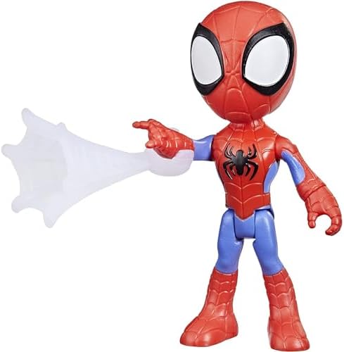 Spidey and His Amazing Friends Marvel Spidey Hero Figure, 4-Inch Scale Action Figure, Includes 1 Accessory for Kids Ages 3 and Up Spidey and His Amazing Friends