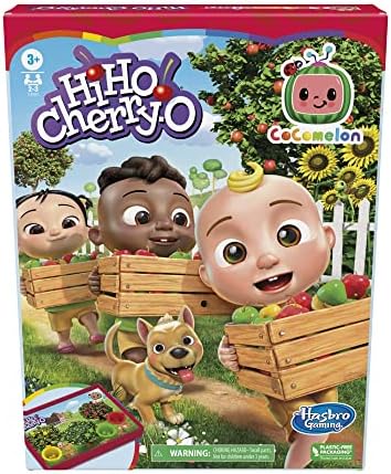 Hasbro Gaming Hi Ho Cherry-O: CoComelon Edition Board Game, Counting, Numbers, and Matching Game for Preschoolers, 2-3 Players, Ages 3+ (Amazon Exclusive) Hasbro Gaming