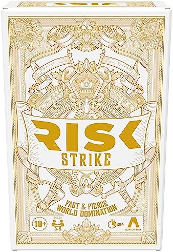 Hasbro Gaming Risk Strike Cards and Dice Game for Adults, Teens, and Kids Ages 10+, Quick-Playing Strategy Card Game for 2-5 Players, 20 Min. Average, Family Games Hasbro Gaming