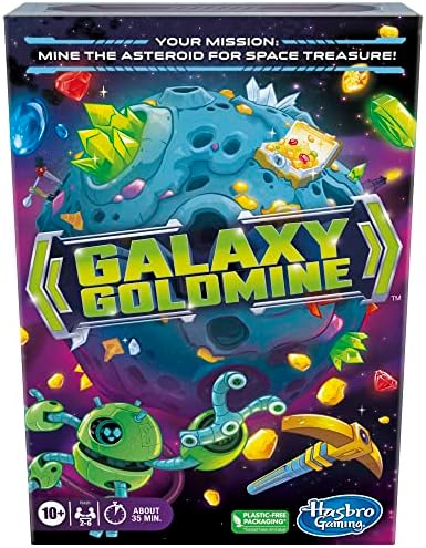 Hasbro Gaming Galaxy Goldmine Game, Family Strategy Card Games for Kids Ages 10+, Teens, and Adults, 2-6 Players, Fun Family Card Games, Family-Friendly Party Games Hasbro Gaming