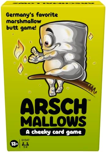 Hasbro Gaming Arschmallows Game | Marshmallow Butt Game | Funny Party Card Games for Teens, Adults, and Families | Ages 13 and Up | 2 to 6 Players Hasbro Gaming