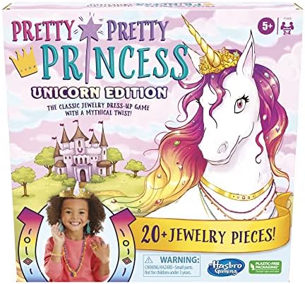 Hasbro Gaming Pretty Princess Unicorn Edition Board Game, Includes 20 Pieces (Amazon Exclusive) Hasbro Gaming