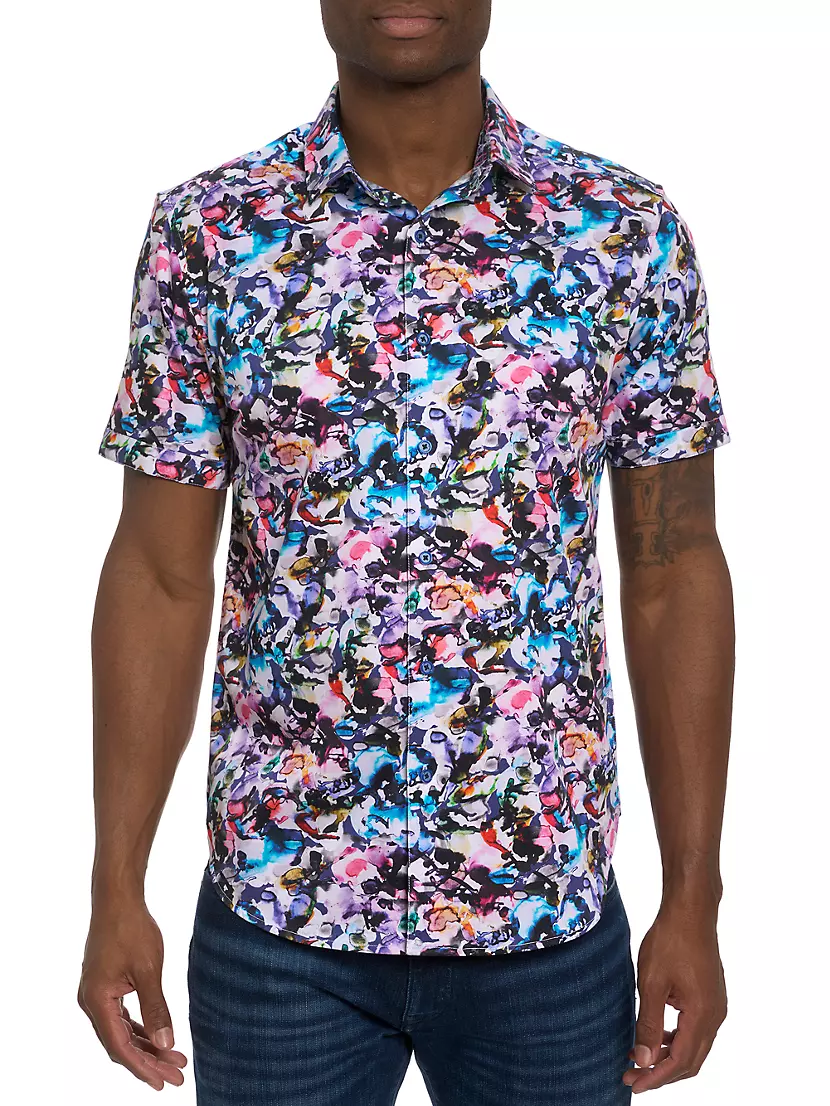 Мужская Повседневная рубашка Robert Graham The Atlas Floral Robert Graham