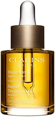 Clarins Santal Face Oil Treatment | Hydrates, Smoothes and Comforts Skin |Calms Redness and Irritations|Visibly Minimizes Fine Lines|Skin Is Immediately Soft*|100% Natural Plant Extracts|Dry Skin Type Clarins