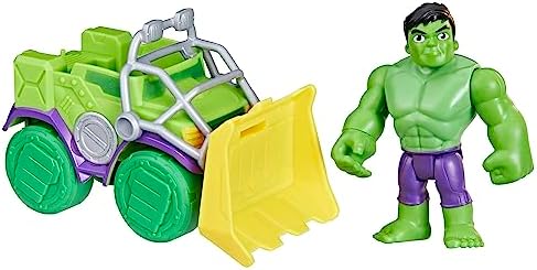 Spidey and His Amazing Friends Hulk Smash Truck Set, Action Figure with Vehicle and Accessory, Marvel Toys, Preschool Toys, Super Hero Toys Spidey and His Amazing Friends