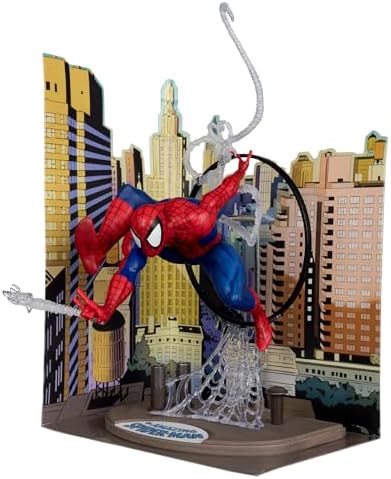 McFarlane Toys - Marvel Spider-Man 1:6th Scale Posed Figure with Scene & Comic (Based on The Amazing Spider-Man #301) McFarlane Toys