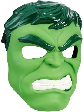 Marvel Hulk Hero Mask, Classic Design, Inspired By Avengers Endgame, Super Hero Toys, Kids Halloween Costume, Ages 5 and Up Marvel