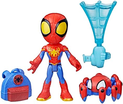 Spidey and His Amazing Friends Web-Spinners Ghost-Spider Action Figure with Accessories, Web-Spinning Accessory, Marvel Toys for Kids, Ages 3 and Up Spidey and His Amazing Friends