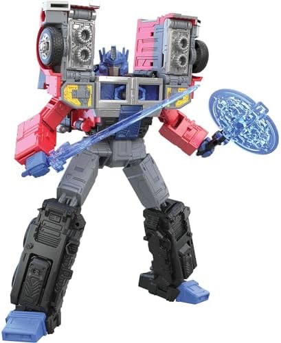 Transformers Toys Generations Legacy Series Leader G2 Universe Laser Optimus Prime Action Figure - Kids Ages 8 and Up, 7-inch Transformers