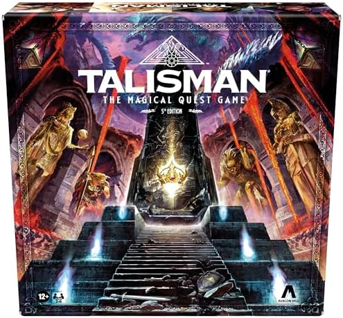 Avalon Hill Talisman: The Magical Quest Board Game, 5th Edition, Fantasy Tabletop Adventure Games, Halloween Games for 2-6 Players, Roleplaying Strategy Games, Ages 12+ Hasbro Gaming