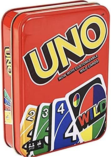 Mattel Games UNO Deluxe Card Game for with 112 Card Deck, Scoring Pad and Pencil, Kid Teen & Adult Game Night for 2 to 10 Players, Makes a Great Gift for 7 Year Olds and Up Mattel Games