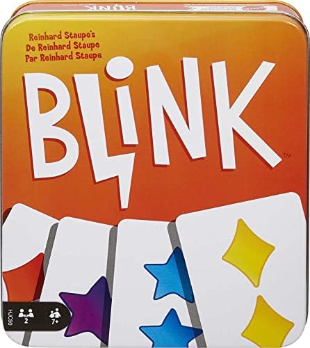 Mattel Games Blink Card Game in Collectible Storage Tin for Family & Game Nights, World's Fastest Card Game & Easy for Kids Mattel Games