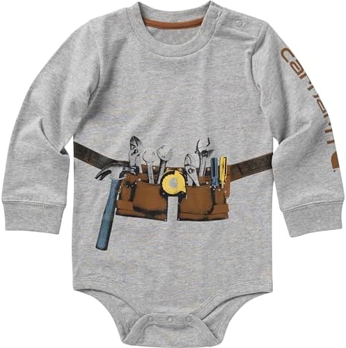 Детское Боди Carhartt Baby Girls' Long-Sleeve Carhartt