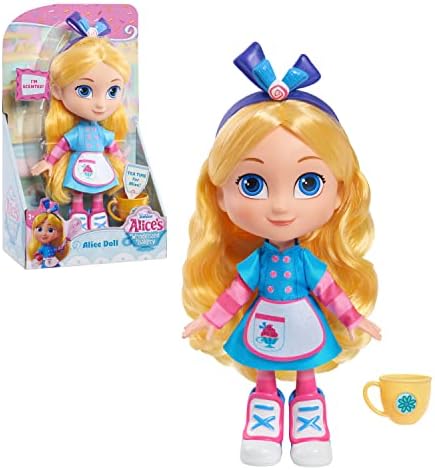 Disney Junior Alice’s Wonderland Bakery Alice 10-inch Large Doll and Accessories, Kids Toys for Ages 3 Up by Just Play Just Play