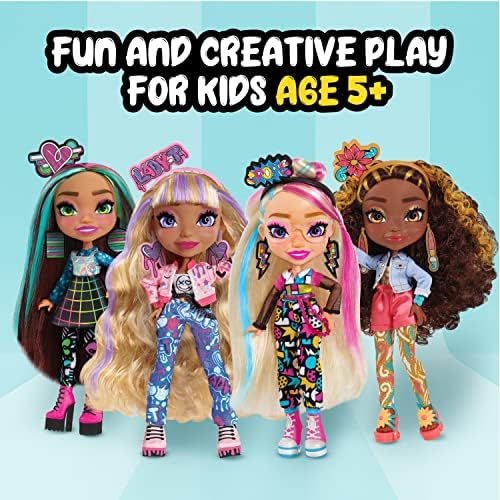 Just Play Art Squad Andi 10-inch Doll & Accessories with DIY Craft Beading Jewelry Project, Kids Toys for Ages 3 Up Just Play