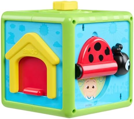 Just Play CoComelon 6-inch Busy Block, Educational and Early Learning Activity Cube, Infant and Toddler Toys for Ages 06 Month Just Play