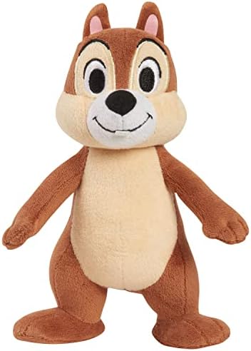 Disney Classics 6-inch Small Bean Plush Chip Stuffed Animal, Chipmunk, Soft Plushie Just Play