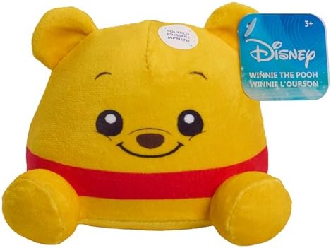 Just Play Disney Classics Winnie The Pooh Weighted Small Plush, 4-inch Stuffed Animal, Kids Toys for Ages 3 Up Just Play