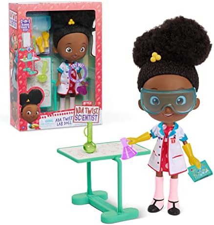 Just Play Ada Twist, Scientist Ada Twist Lab Doll, 12.5 Inch Interactive Doll with Research Lab Accessories, Talks and Sings the ''The Brainstorm Song'', Kids Toys for Ages 3 Up Just Play