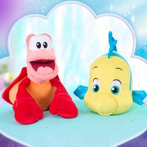 Just Play Disney Junior Ariel Sebastian Small 7-inch Plush Crab, Red, Kids Toys for Ages 2 Up Just Play