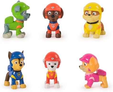 Paw Patrol: Rescue Wheels, 6-Piece Pup Squad Action Figure Gift Set, Kids Toys for Boys & Girls Ages 3 and Up Paw Patrol