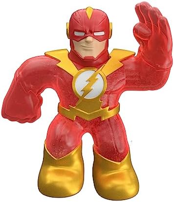 Heroes of Goo Jit Zu Goo Shifters DC Super Hero Stretchy Action Figure Gold Charge Flash. Incredibly Squishy DC 4.2" Toy Figure. Crush The Core! Heroes of Goo Jit Zu