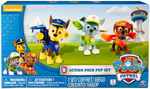 Paw Patrol Action Pack Pups 3pk Figure Set Chase, Rocky, Zuma Paw Patrol