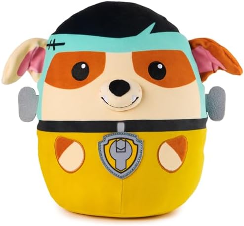 PAW Patrol Franken Rubble Squish Plush, Official Toy from The Hit Cartoon, Special Edition Squishy Stuffed Animal for Ages 1 and Up, 12” GUND