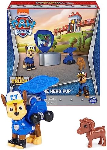 Paw Patrol, Big Truck Pups Chase Action Figure with Clip-on Rescue Drone, Command Center Pod and Animal Friend Kids Toys Ages 3 and up Paw Patrol