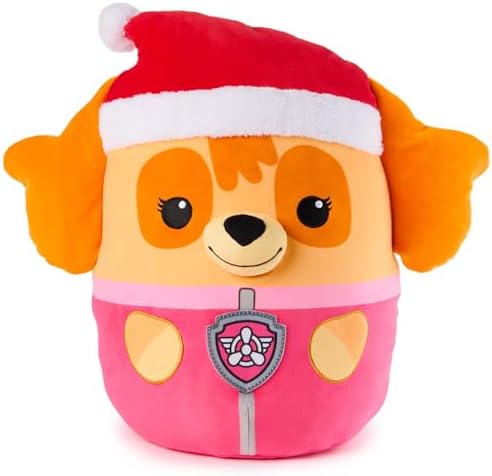 PAW Patrol Winter Holiday Skye Squish Plush, Official Toy from The Hit Cartoon, Special Edition Squishy Stuffed Animal for Ages 1 and Up, 12” GUND