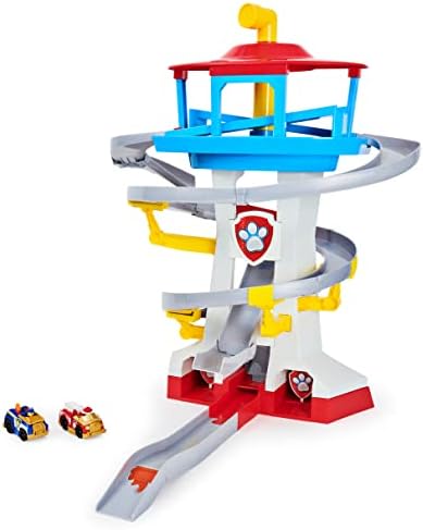 Paw Patrol, True Metal Adventure Bay Rescue Way Toy Playset with 2 Exclusive Die-Cast Vehicles, 1:55 Scale Paw Patrol