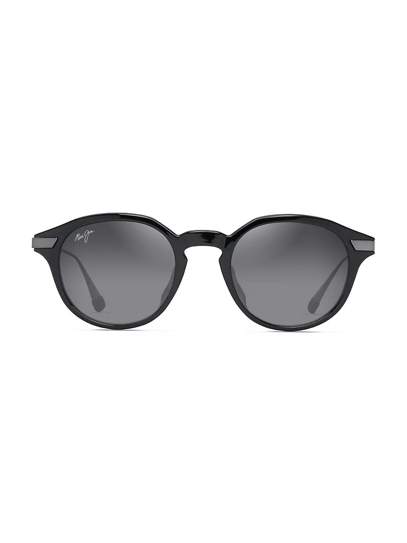 Солнцезащитные очки Momi, круглые, с защитой от UV, 49 мм Maui Jim