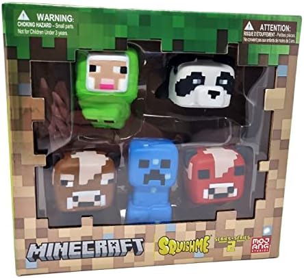 Коллекция мягких игрушек Minecraft SquishMe, 6 персонажей с ароматом клубники Just Toys LLC