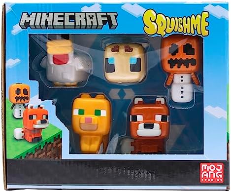 Игрушка-сжатие Minecraft SquishMe, серия 3, коллекционные мягкие игрушки Just Toys LLC